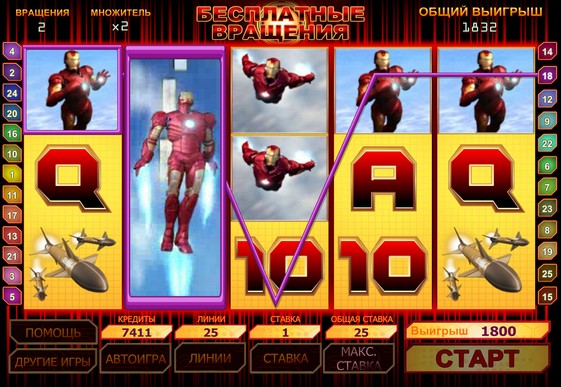 Giros gratis de slot Iron Man