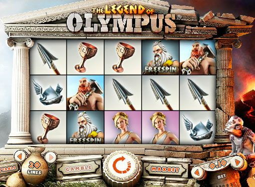 La máquina Legend of Olympus en linea por dinero