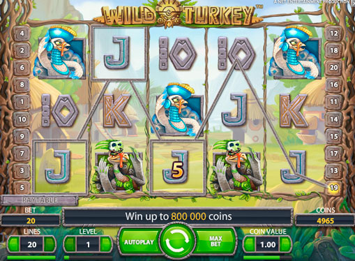 La máquina Wild Turkey por dinero real