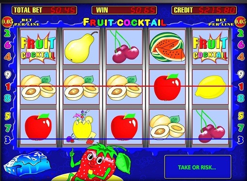 Los carretes de slot Fruit Cocktail