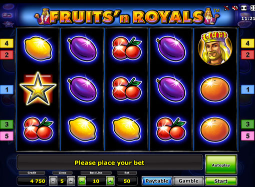Fruits'n Royals Deluxe juega el tragamonedas en línea