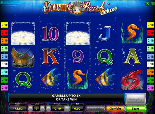 Línea ganadora de slot Dolphins Pearl Deluxe